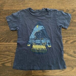 Tiny Whales blue short sleeve tee sz 4